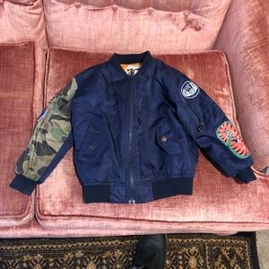 Aick Midy Shark bomber jacket